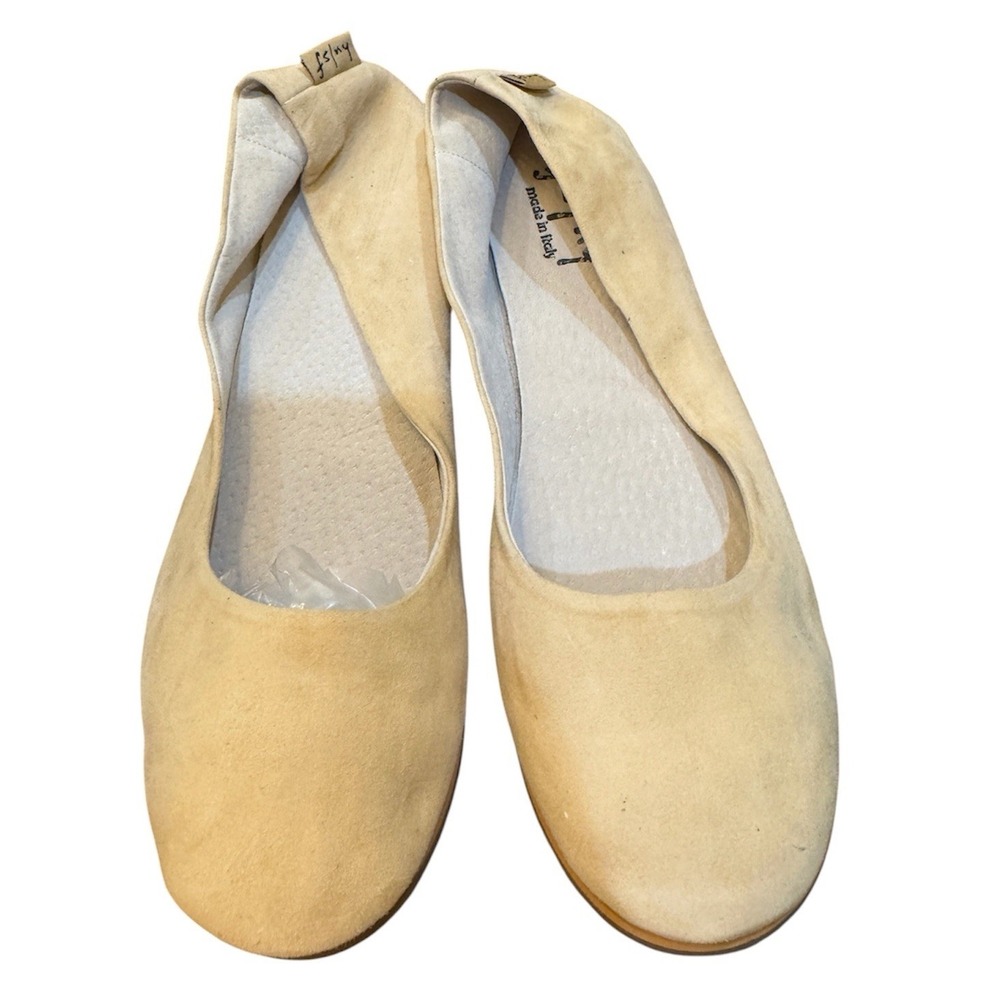 French Sole New York (fs/ny) "Sloop" ballet flats in beige or tan suede Size 13
